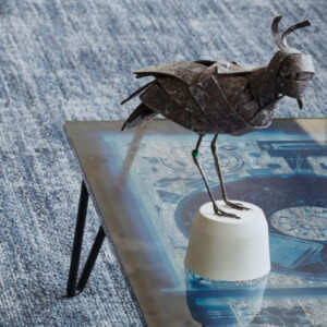 Detailfoto vloerkleed Worn Denim light.