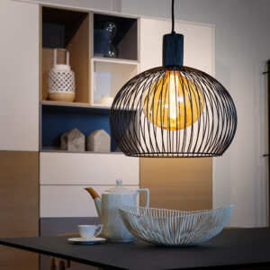 Hanglamp Wire met een diameter van 40 centimeter sfeerfoto.