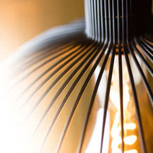 Hanglamp Wire met een diameter van 40 centimeter foto van dichtbij.