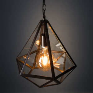 Hanglamp Fame met een breedte van 43 centimeter sfeerfoto.