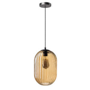 Hanglamp Glamm goud met een diameter van 20 centimeter.