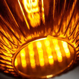 Hanglamp Glamm smoke met een diameter van 20 centimeter foto dichtbij.