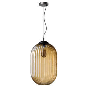 Hanglamp Glamm goud met een diameter van 30 centimeter.