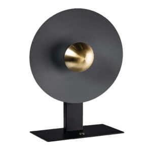 Sunn tafellamp zwart en goud.