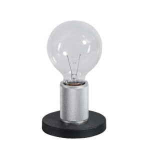 Piston Base tafellamp chroom en zwart.