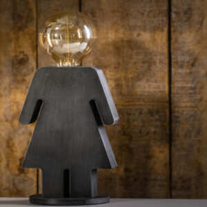 Eve grey tafellamp sfeerfoto.