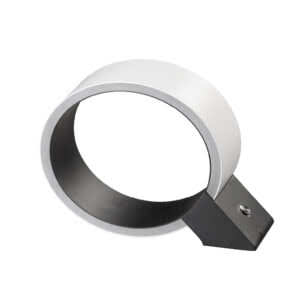 The Q tafellamp wit met een diameter van 20 centimeter.
