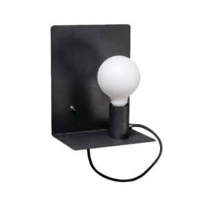 Magneto wandlamp zwart boven.