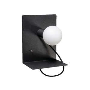 Magneto wandlamp zwart midden.