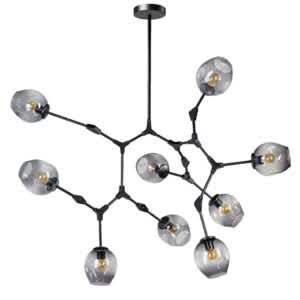 Hanglamp Lime met 9 lichtbronnen.