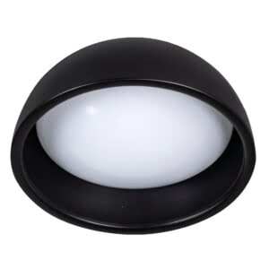Plafondlamp Ringo met een diameter van 32 centimeter zwart.