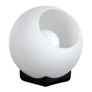 Tafellamp Orb Opaal bol met een diameter van 25 centimeter.