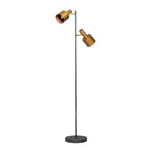 Vloerlamp Sledge goudkleurig.