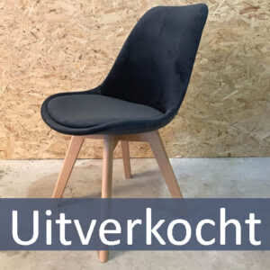 Vadim grafiet P17 stoel naturel stoel.
