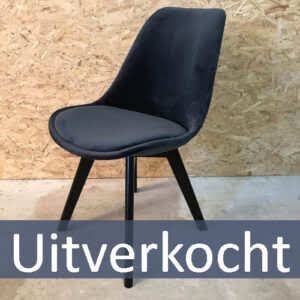 Vadim grafiet P17 zwarte poten stoel.