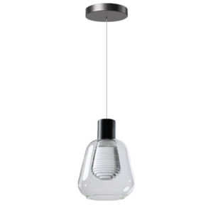 Hanglamp Gary 1 lichts clear glas.
