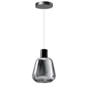 Hanglamp Gary 1 lichts smoke glas.