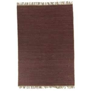 Vloerkleed Slam in de kleur brown bovenaanzicht.