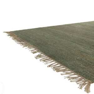 Vloerkleed Slam in de kleur green hoekfoto.