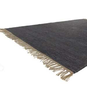 Vloerkleed Slam in de kleur blue hoekfoto.